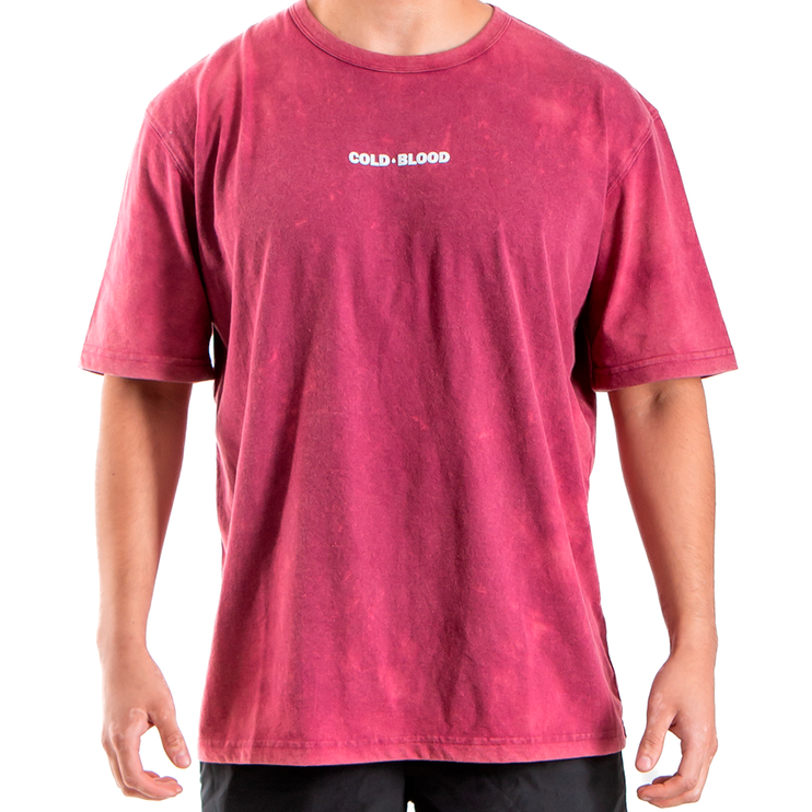 POLERA BASIC DYE CHERRY