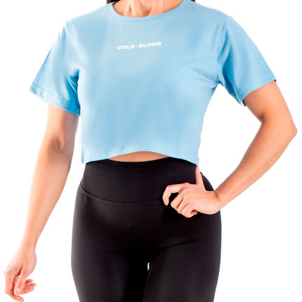 CROP TOP BASIC LIGHT BLUE