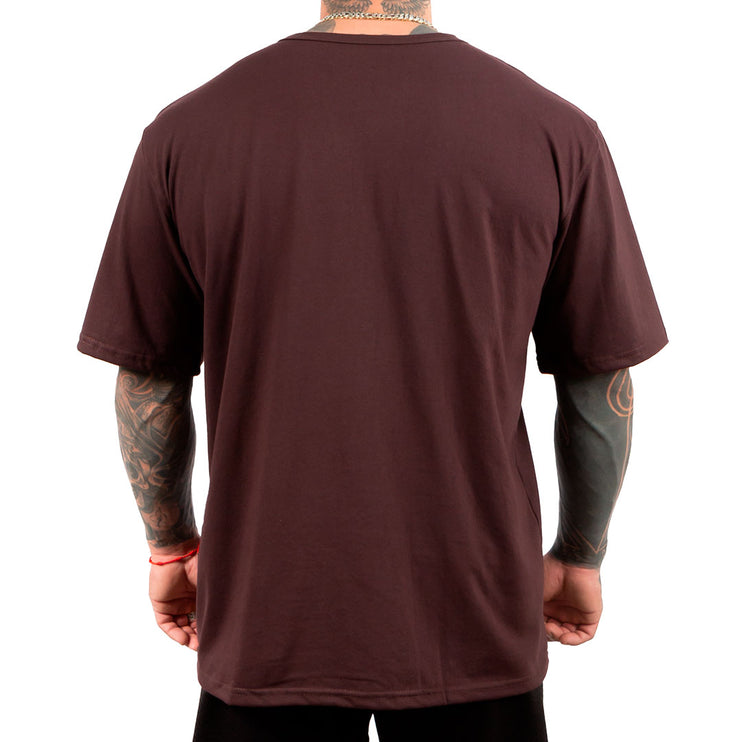 POLERA BASIC DARK BROWN