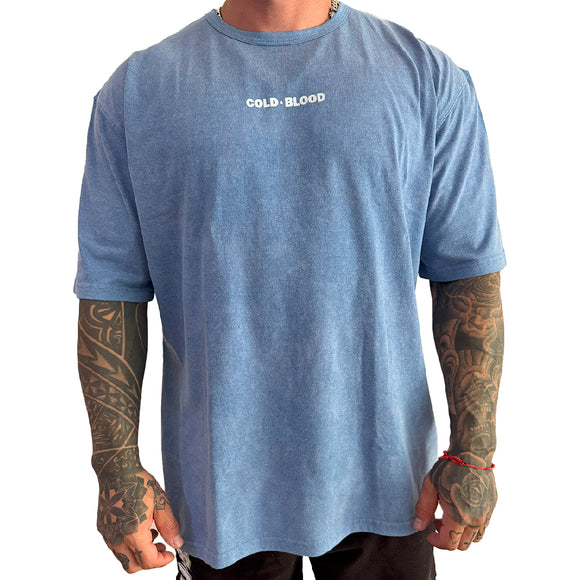 POLERA BASIC DYE LIGHT BLUE