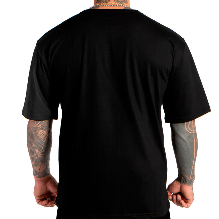 POLERA BASIC BLACK & RED