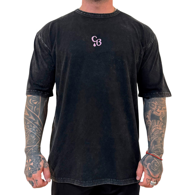 POLERA CB DYE BLACK & LILAC