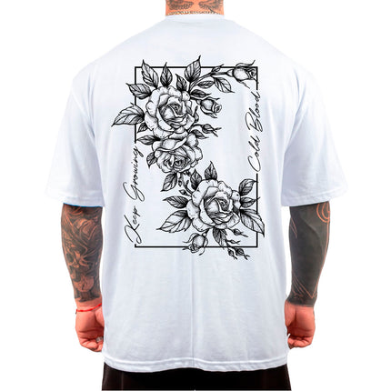 POLERA WHITE & ROSES