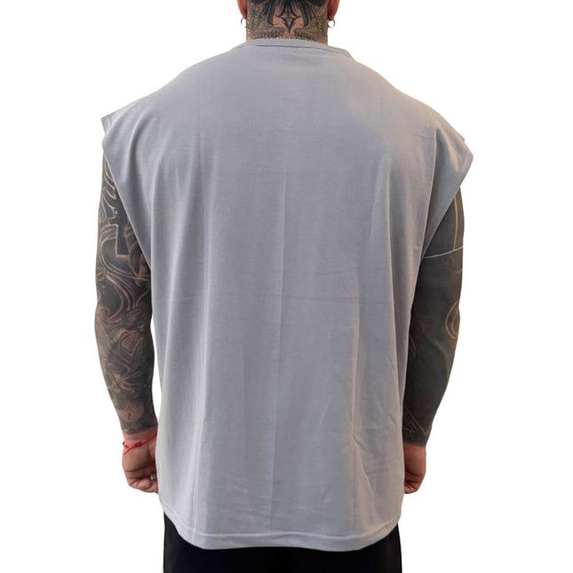 SUDADERA OVERSIZE TANK CB GREY