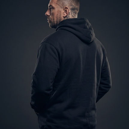 POLERON OVERSIZE CURSIVE BLACK
