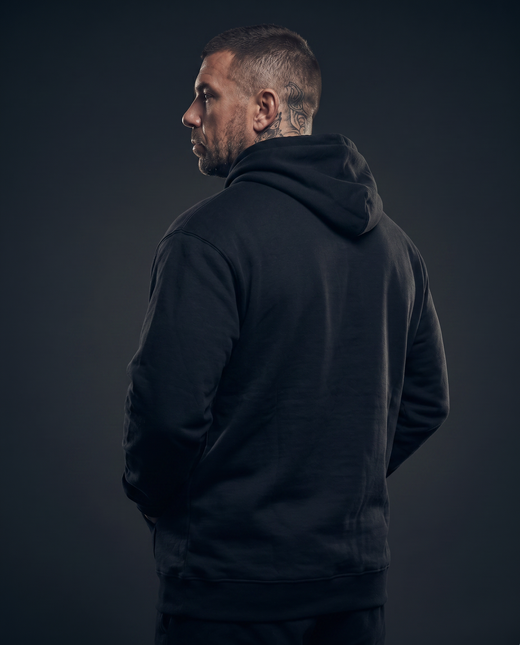 POLERON OVERSIZE CURSIVE BLACK