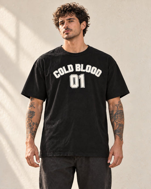 Polera Oversize American Blood 01 Hombre Coldblood – foto en modelo