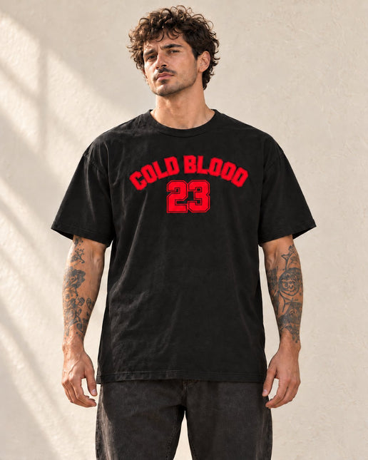 Polera Oversize American Blood 23 Hombre Coldblood – foto en modelo