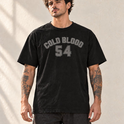 Polera Oversize American Blood 54 Hombre Coldblood – foto en modelo