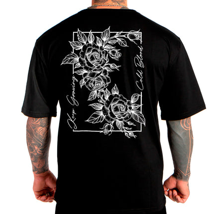 POLERA BLACK & ROSES