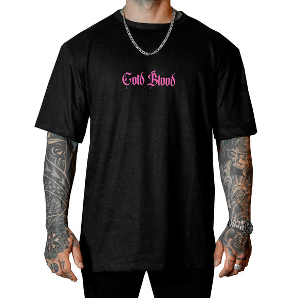 POLERA TRUST NO ONE BLACK & FUCHSIA